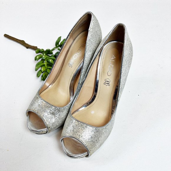 Aldo Sparkly Platform Stilettos - Picture 2 of 6
